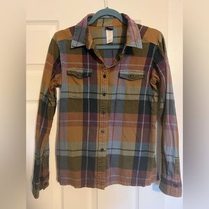 Patagonia Organic Cotton Flannel Long Sleeve shirt size 6